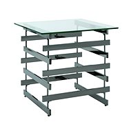 Tony Coffee Table, 55cm, Dark Chrome - Coffee Table