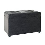 Bench with storage space Gianna, 42 cm, gray anthracite - Bench