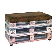 Bench with Storage Space Blaire, 42cm, Brown - Bench
