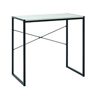 Vickie computer desk, 76 cm, concrete / black - Desk