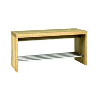 Bench with Shoe Rack Logan, 40cm, Oak - Bench
