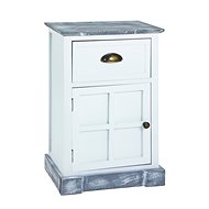 Bedside table Eddy, 60 cm, white - Night Stand