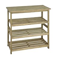 Yuri Rack with 4 Shelves, 72cm, Oak - Shelving Unit