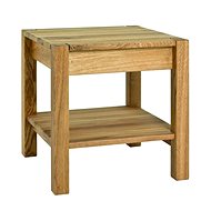 Molk Bedside Table, 43cm, Oak - Night Stand