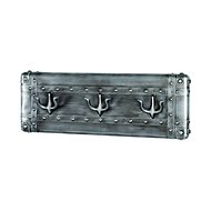 Trident Wall Hanger with 3 Hooks, 22cm, Anthracite - Coat Hanger