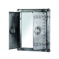 Wall cabinet with Trident mirror, 71 cm, anthracite - Cabinet