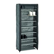 Preston Textile Shoe Box, 142cm, Grey/Black - Shoe Rack
