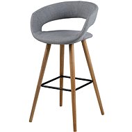 Bar stool with wooden base Garry (SET 2 pcs) - Bar Stool