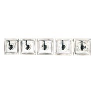 Gabe Wall Coat Rack, 18cm, Cream/White - Coat Hanger