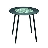 Tigera round table, 41 cm, black / gray - Side Table