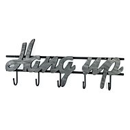 Hango Coat Hanger, 23cm, Black/Silver - Coat Hanger