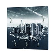 Skyes Wall Hanger, 60cm, Black / Grey - Coat Hanger