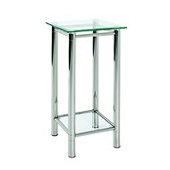 Embu Side Table, 72cm, Clear Glass - Side Table