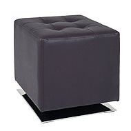 Josiah Chair, 42cm, Chrome/Brown - Stool