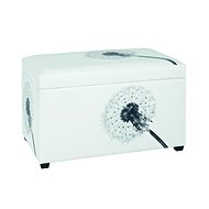 Danda bench, 65 cm, white / black - Bench