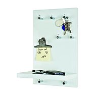 Jace Key Hanger, 40cm, White/Chrome - Key Holder
