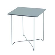 Nash coffee table, 51 cm, chrome / gray - Coffee Table