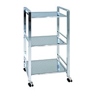 Rack with 3 Shelves Nathan, 77cm, Silver - Shelving Unit