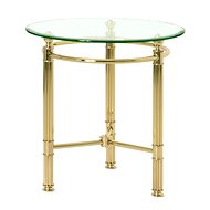 Side Table Enar I., 53cm, Gold/Clear - Side Table