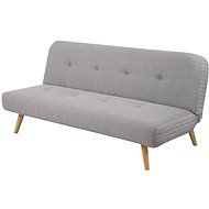 Sofa with folding backrest Hana, gray - Couch