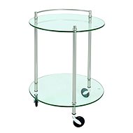 Jitte Serving Table, 63cm, Silver - Food Serving Trolley