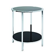 Merrick Coffee Table, 54cm, Black / Chrome - Coffee Table
