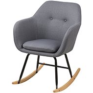 Milton Rocking Chair, Grey - Armchair