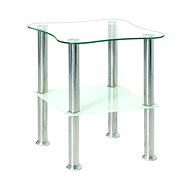 Azariah Coffee Table, 47cm, Stainless-steel/White - Coffee Table