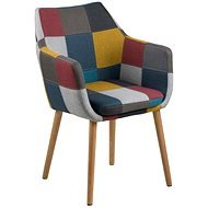 Conference Chair with Marte Armrests, Patchwork - Dining Chair