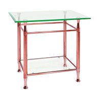 Maddux Coffee Table, 58cm, Clear/Copper - Coffee Table