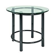 Coffee Table Foster III., 53cm, Clear / Chrome - Coffee Table