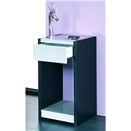 Keenan Side Table, 74cm, Black/White - Side Table