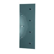 Dilan Wall Hanger, 80cm, Chrome/Grey - Coat Hanger