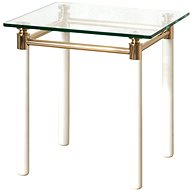 Terrell Coffee Table, 60cm, White/Gold - Coffee Table