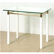Terrell Side Table, 74cm, White/Gold - Side Table