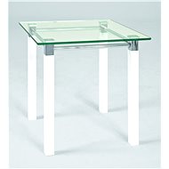 Foster Coffee Table, 60cm, White / Chrome - Coffee Table