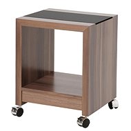 Side table Aldo, 45 cm, walnut / black - Side Table