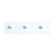 Sonny Wall Rack, 34cm, White/Chrome - Coat Hanger