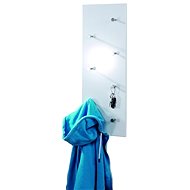 Dilan Wall Hanger, 80cm, White/Chrome - Coat Hanger