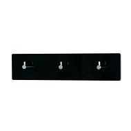 Sonny Wall Rack, 34cm, Chrome/Black - Coat Hanger
