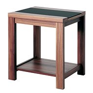 Coffee table Aldo I., 50 cm, walnut / black - Coffee Table