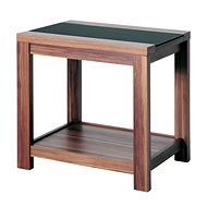 Coffee table Aldo II., 50 cm, walnut / black - Coffee Table