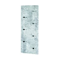 Dilan Wall Rack, 80cm, Concrete/Chrome - Coat Hanger