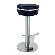Bar Stool Telida, 78cm, Stainless-steel/Black - Bar Stool