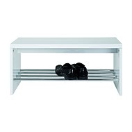 Sena I. Bench with Shoe Rack, 81cm, White - Bench