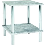 Brant side table, 47 cm, concrete / chrome - Side Table