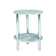 Brant Coffee Table, 47cm, Concrete/Chrome - Coffee Table