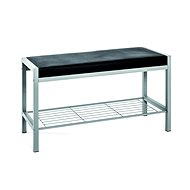 Eliana Bench with Shoe Rack, 80cm, Black - Bench