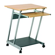 Mateo computer desk, 75 cm, beech / anthracite - Desk