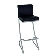 Bar stool Tabea, 98 cm, stainless steel / black - Bar Stool